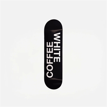White Coffee Logo Deck Black